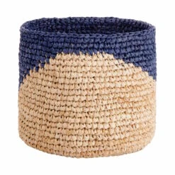 4-tlg. Korbset Handgefertigt Aus Raffia ISALO In Natur-Blau -Küche Store butlers 4 tlg korbset handgefertigt aus raffia isalo in natur blau 5