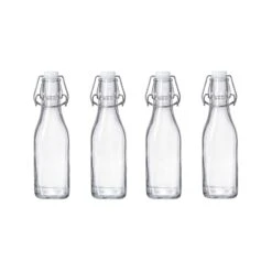 4x Flasche Mit Bügelverschluss 250ml SWING In Transparent