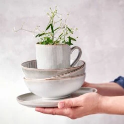 4x Schale Ø17cm HENLEY In Grau 27 4x Schale Ø17cm HENLEY In Grau -Küche Store butlers 4x schale o17cm henley in grau 11