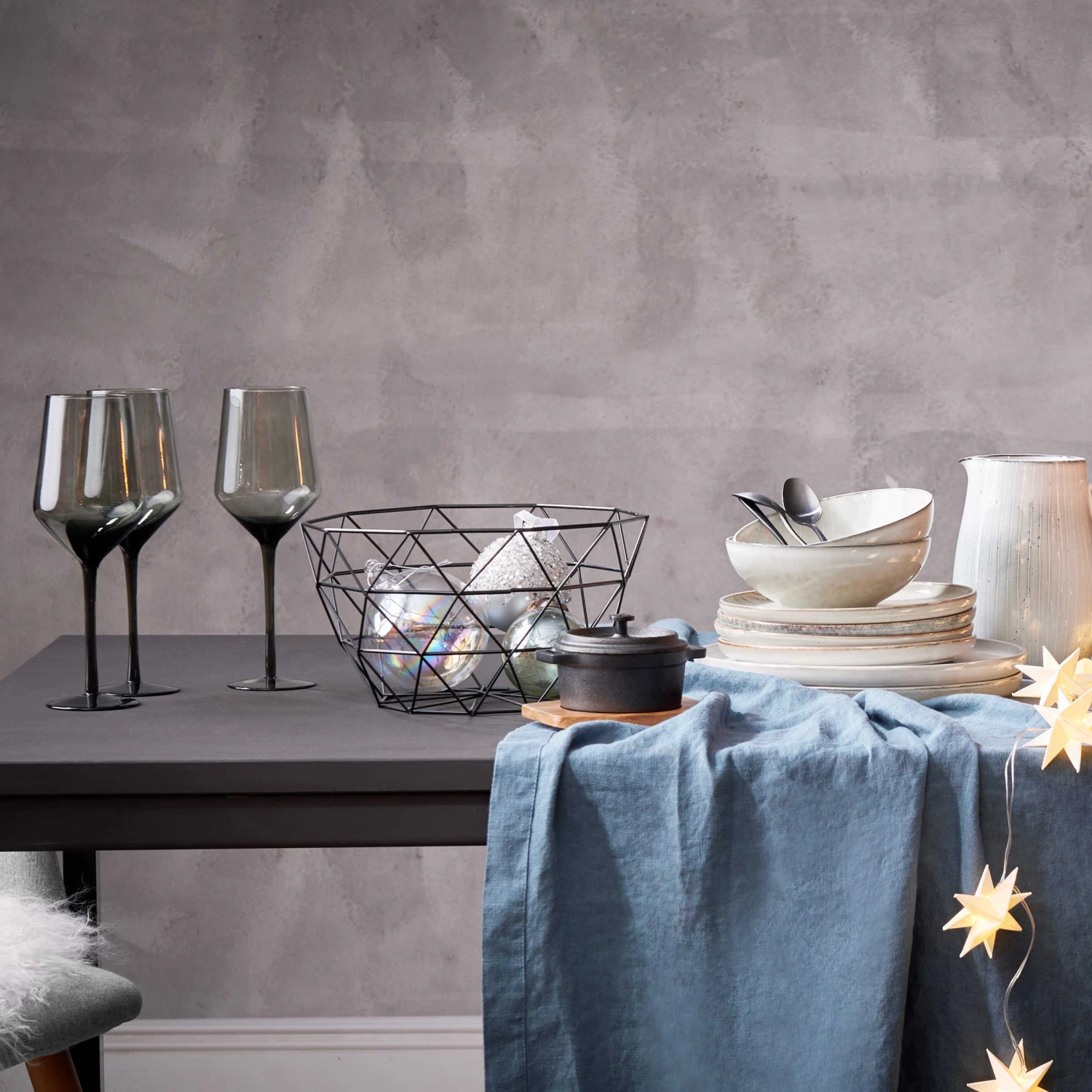 4x Schale Ø17cm HENLEY In Grau 13 4x Schale Ø17cm HENLEY In Grau – Bild 13