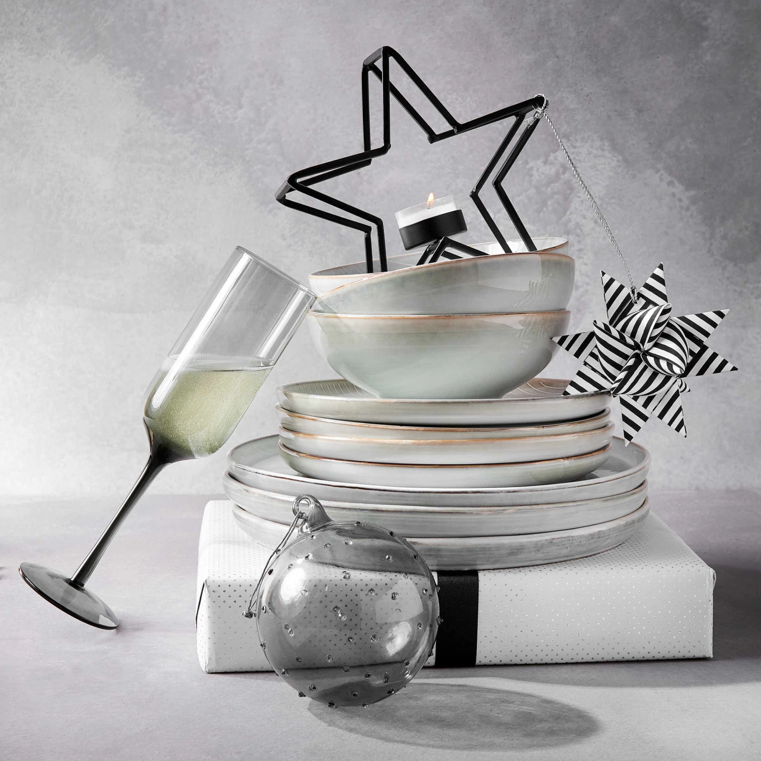 4x Schale Ø17cm HENLEY In Grau 14 4x Schale Ø17cm HENLEY In Grau – Bild 14