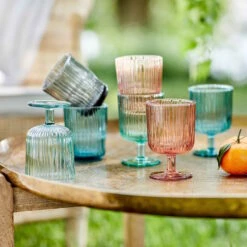 6x Gläser Mit Rillen 250ml CHELSEA In Pastellorange -Küche Store butlers 6x glaser mit rillen 250ml chelsea in pastellorange 4