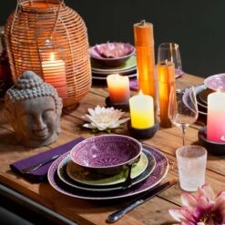 6x Teller Ø21cm SUMATRA In Grau -Küche Store butlers 6x teller o21cm sumatra in grau 4