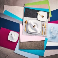 6x Tischset 33x45cm FELTO In Petrol 5 6x Tischset 33x45cm FELTO In Petrol -Küche Store butlers 6x tischset 33x45cm felto in petrol 2