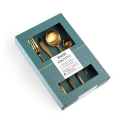 Besteck-Set 4-tlg. Matt STILETTO In Gold -Küche Store butlers besteck set 4 tlg matt stiletto in gold 2