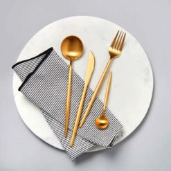 Besteck-Set 4-tlg. Matt STILETTO In Gold -Küche Store butlers besteck set 4 tlg matt stiletto in gold 7