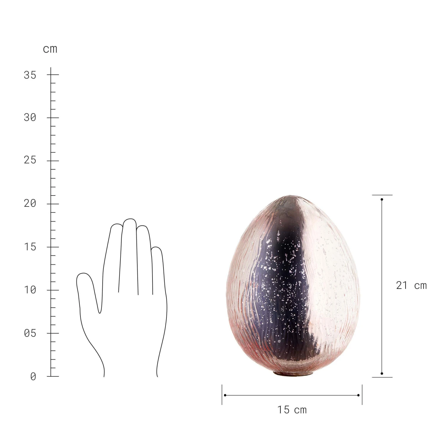 Deko Ei Höhe 21cm EASTER In Rosa 3 Deko Ei Höhe 21cm EASTER In Rosa – Bild 3