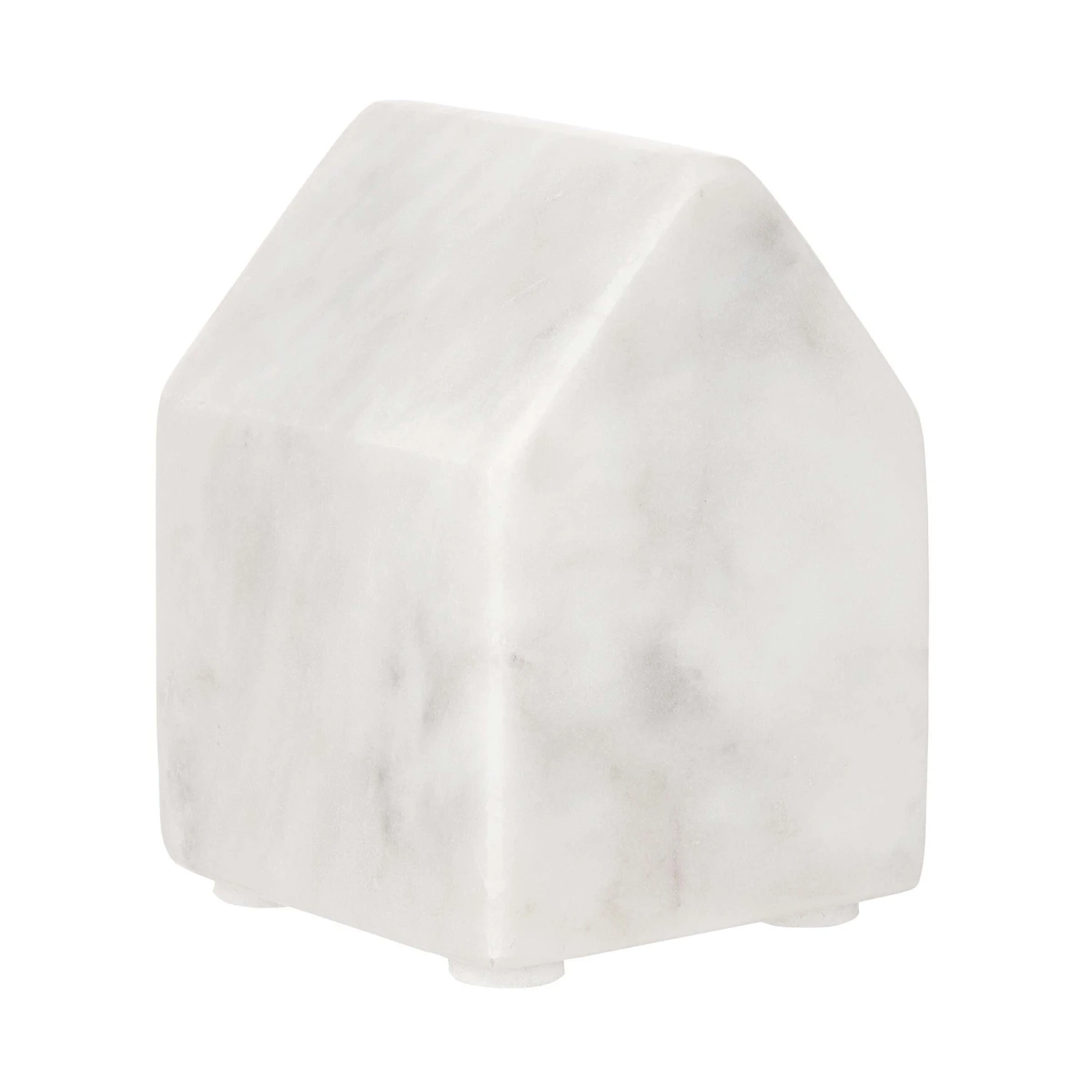 Deko-Haus L 6 X H 9cm BLOCKHOUSE In Weiß 1 Deko-Haus L 6 X H 9cm BLOCKHOUSE In Weiß