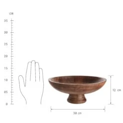 Deko-Schale Mit Fuß Ø30cm MANGO DAYS In Braun 6 Deko-Schale Mit Fuß Ø30cm MANGO DAYS In Braun -Küche Store butlers deko schale mit fuss o30cm mango days in braun 2