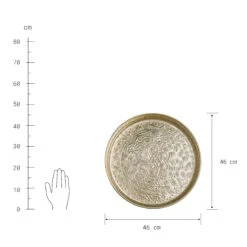 Deko Tablett Ø46cm ORIENTAL LOUNGE In Gold -Küche Store butlers deko tablett o46cm oriental lounge in gold 2