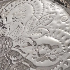 Deko-Teller Floral Ø37cm ORIENTAL LOUNGE In Silber 6 Deko-Teller Floral Ø37cm ORIENTAL LOUNGE In Silber -Küche Store butlers deko teller floral o37cm oriental lounge in silber 2