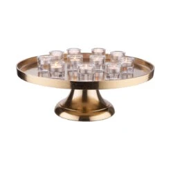 Deko-Teller Mit Fuß Ø50cm BANQUET In Gold 10 Deko-Teller Mit Fuß Ø50cm BANQUET In Gold -Küche Store butlers deko teller mit fuss o50cm banquet in gold 4