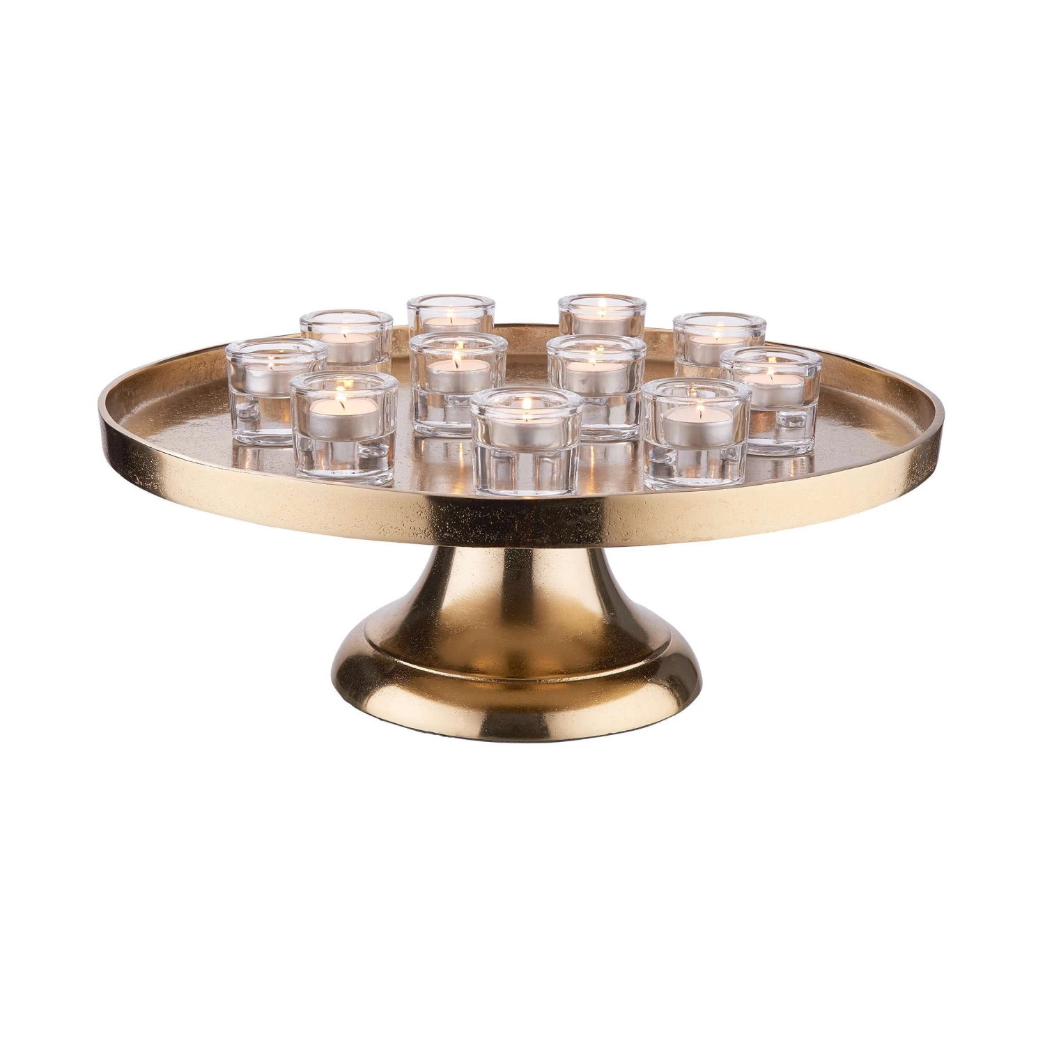 Deko-Teller Mit Fuß Ø50cm BANQUET In Gold 5 Deko-Teller Mit Fuß Ø50cm BANQUET In Gold – Bild 5