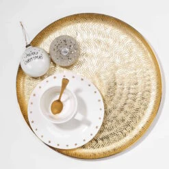 Deko-Teller Ø38cm GOLDEN STAR In Gold 6 Deko-Teller Ø38cm GOLDEN STAR In Gold -Küche Store butlers deko teller o38cm golden star in gold 2