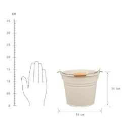 Eimer 2l ZINC In Beige -Küche Store butlers eimer 2l zinc in beige 3