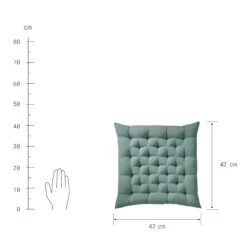 Futonkissen L 42 X B 42cm SOLID In Salbei -Küche Store butlers futonkissen l 42 x b 42cm solid in salbei 3