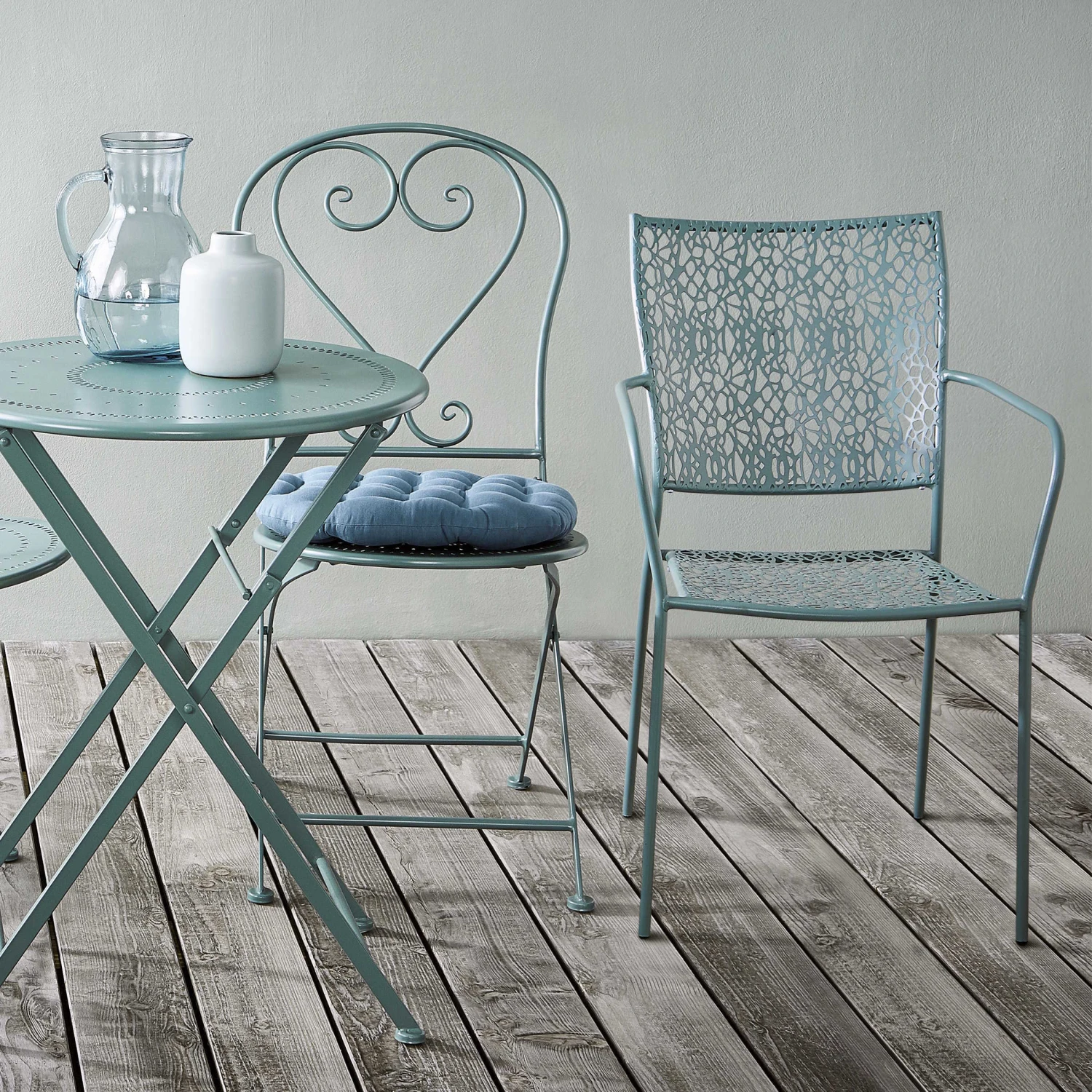 Gartenstuhl Stapelbar NANCY In Salbei 7 Gartenstuhl Stapelbar NANCY In Salbei – Bild 7