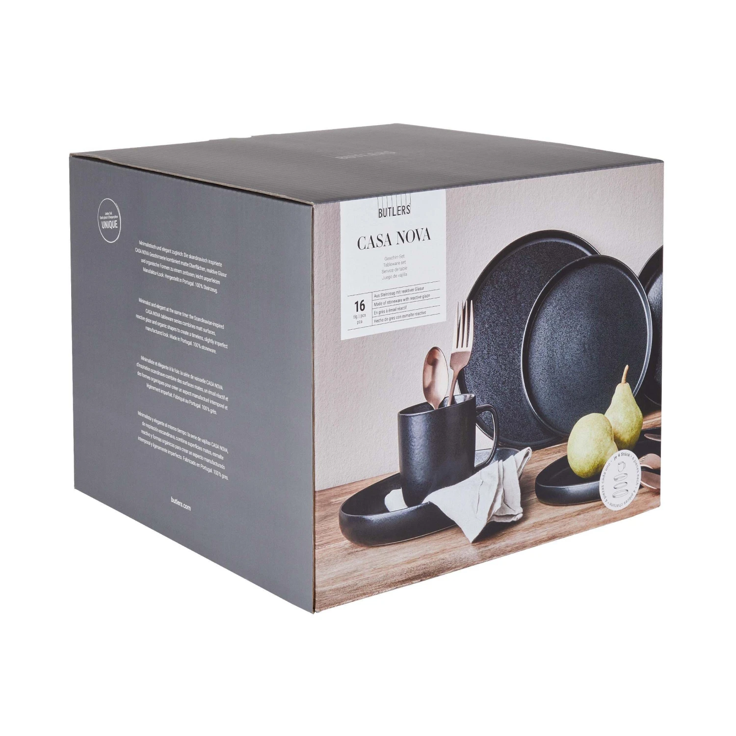 Geschirr-Set 16-tlg. CASA NOVA In Schwarz 3 Geschirr-Set 16-tlg. CASA NOVA In Schwarz – Bild 3
