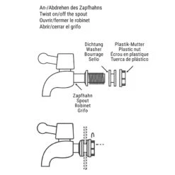Getränkespender 3,5 L REFRESH In Transparent -Küche Store butlers getrankespender 3 5 l refresh in transparent 12
