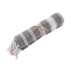 Hamamtuch L 170 X B 90cm SURFSIDE In Anthrazit -Küche Store butlers hamamtuch l 170 x b 90cm surfside in anthrazit 3