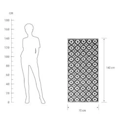 In- & Outdoor-Läufer Mosaik L 140 X B 70cm COLOUR CLASH In Schwarz-Weiß -Küche Store butlers in and outdoor laufer mosaik l 140 x b 70cm colour clash in schwarz weiss 2