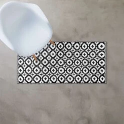 In- & Outdoor-Läufer Mosaik L 140 X B 70cm COLOUR CLASH In Schwarz-Weiß -Küche Store butlers in and outdoor laufer mosaik l 140 x b 70cm colour clash in schwarz weiss 3