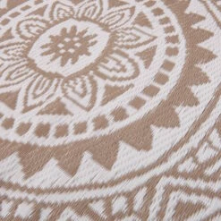 In- & Outdoor-Teppich Circles L 180 X B 118cm COLOUR CLASH In Beige -Küche Store butlers in and outdoor teppich circles l 180 x b 118cm colour clash in beige 4