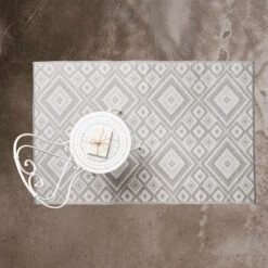 In- & Outdoor-Teppich Ethno L 180 X B 120cm COLOUR CLASH In Grau -Küche Store butlers in and outdoor teppich ethno l 180 x b 120cm colour clash in grau 3