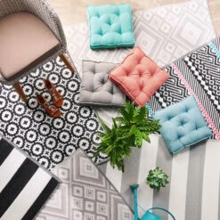 In- & Outdoor-Teppich Ethno L 180 X B 120cm COLOUR CLASH In Grau -Küche Store butlers in and outdoor teppich ethno l 180 x b 120cm colour clash in grau 5