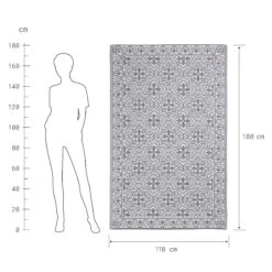 In- & Outdoor-Teppich Kacheln L 180 X B 118cm COLOUR CLASH In Grau-Weiß 7 In- & Outdoor-Teppich Kacheln L 180 X B 118cm COLOUR CLASH In Grau-Weiß -Küche Store butlers in and outdoor teppich kacheln l 180 x b 118cm colour clash in grau weiss 2