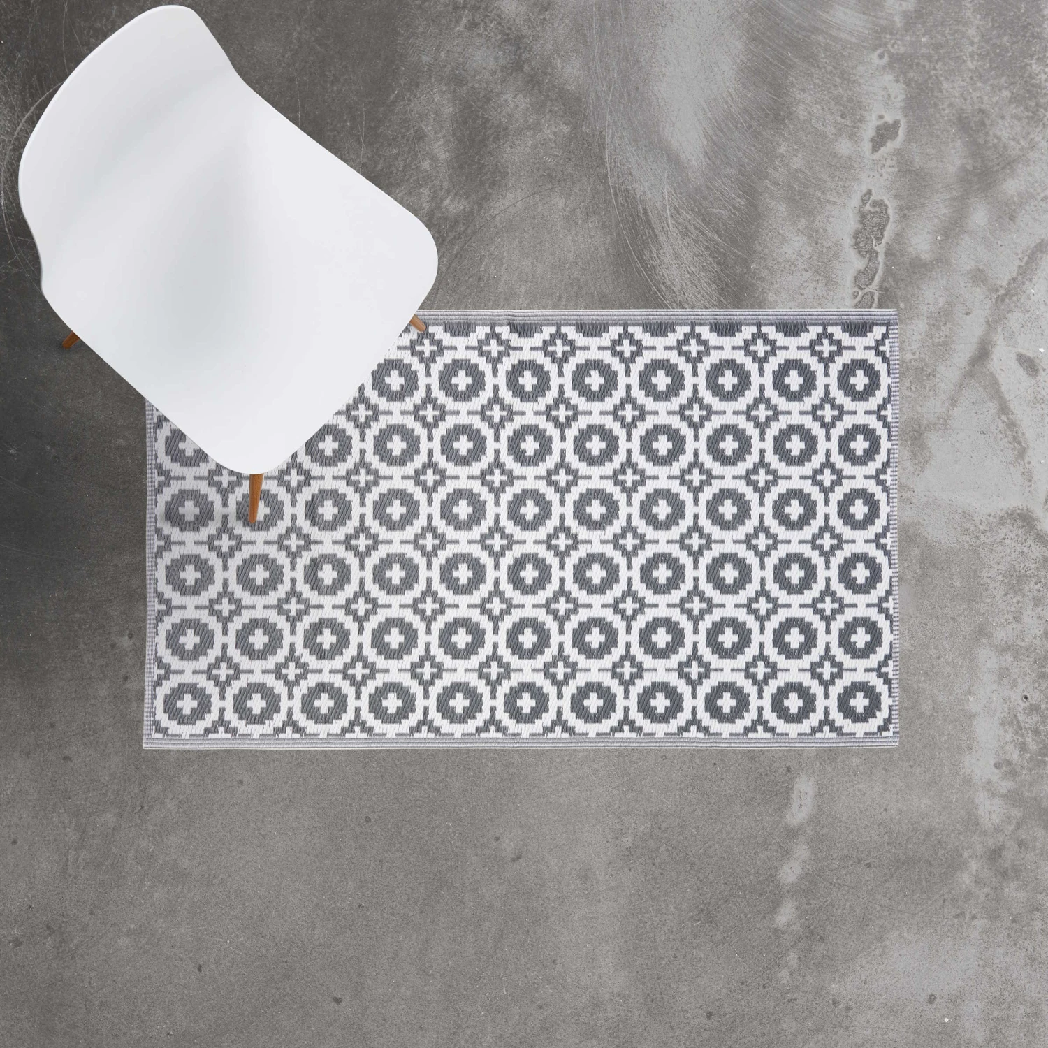 In- & Outdoor-Teppich Mosaik L 150 X B 90cm COLOUR CLASH In Taupe 3 In- & Outdoor-Teppich Mosaik L 150 X B 90cm COLOUR CLASH In Taupe – Bild 3