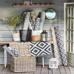 In- & Outdoor-Teppich Mosaik L 200 X B 150cm COLOUR CLASH In Taupe -Küche Store butlers in and outdoor teppich mosaik l 200 x b 150cm colour clash in taupe 7