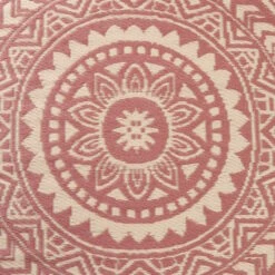 In- & Outdoor-Teppich Ø118cm COLOUR CLASH In Hellrot-Creme -Küche Store butlers in and outdoor teppich o118cm colour clash in hellrot creme 4