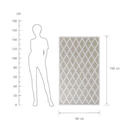 In- & Outdoor-Teppich Rauten L 150 X B 90cm COLOUR CLASH In Natur -Küche Store butlers in and outdoor teppich rauten l 150 x b 90cm colour clash in natur 3