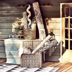 In- & Outdoorteppich Dreiecke L 180 X B 120cm COLOUR CLASH In Pastellblau -Küche Store butlers in and outdoorteppich dreiecke l 180 x b 120cm colour clash in pastellblau 7