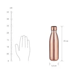Isolierflasche 500 Ml TO GO In Roségold -Küche Store butlers isolierflasche 500 ml to go in rosegold 2