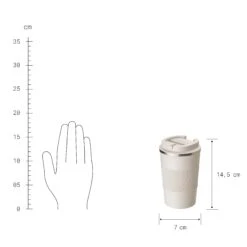 Kaffeebecher 380ml TO GO In Beige -Küche Store butlers kaffeebecher 380ml to go in beige 2