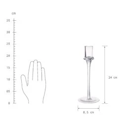 Kerzenhalter Höhe 24cm INVISIBLE In Transparent -Küche Store butlers kerzenhalter hohe 24cm invisible in transparent 3