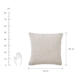 Kissen L 50 X B 50cm FREYA In Beige -Küche Store butlers kissen l 50 x b 50cm freya in beige 3