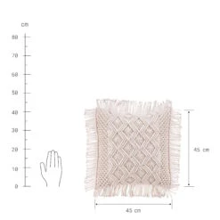 Kissen ZickZack L 45 X B 45cm MACRAMÉ In Creme 10 Kissen ZickZack L 45 X B 45cm MACRAMÉ In Creme -Küche Store butlers kissen zickzack l 45 x b 45cm macrame in creme 3