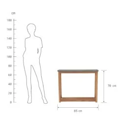 Konsole Mit Zementplatte CONCRETE In Natur-Grau -Küche Store butlers konsole mit zementplatte concrete in natur grau 3