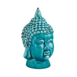 Kopf Höhe 23cm BUDDHA In Türkis -Küche Store butlers kopf hohe 23cm buddha in turkis 3