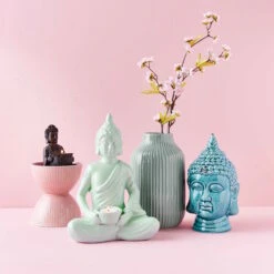 Kopf Höhe 23cm BUDDHA In Türkis -Küche Store butlers kopf hohe 23cm buddha in turkis 5