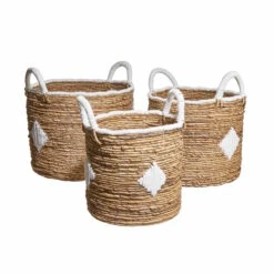 Korb Aus Bananenblatt Ø37cm BANANAS In Natur-Weiß -Küche Store butlers korb aus bananenblatt o37cm bananas in natur weiss 3