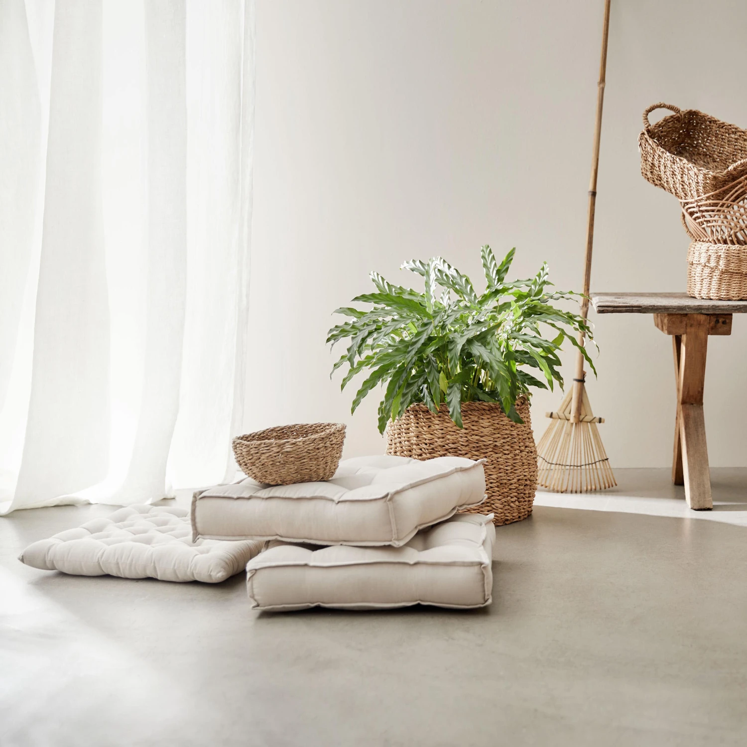 Korb Ø25cm RUSH ROPE In Natur 2 Korb Ø25cm RUSH ROPE In Natur – Bild 2