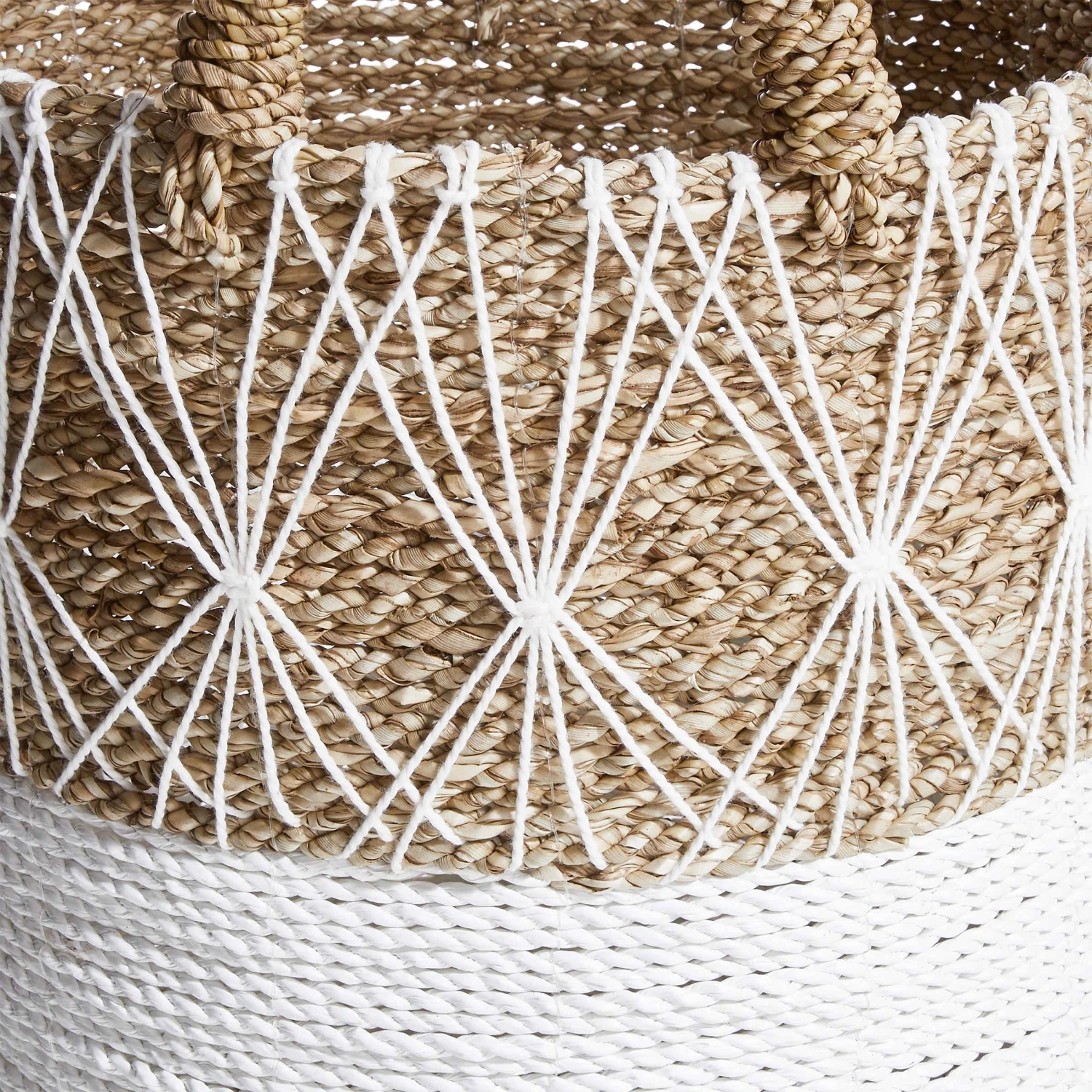 Korb Ø36cm WHITE BEACH In Natur-Weiß 3 Korb Ø36cm WHITE BEACH In Natur-Weiß – Bild 3
