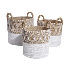 Korb Ø36cm WHITE BEACH In Natur-Weiß 10 Korb Ø36cm WHITE BEACH In Natur-Weiß -Küche Store butlers korb o36cm white beach in natur weiss 4