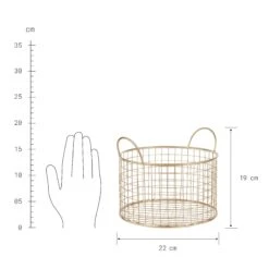Korb Rund Ø22cm HOOP In Gold -Küche Store butlers korb rund o22cm hoop in gold 2
