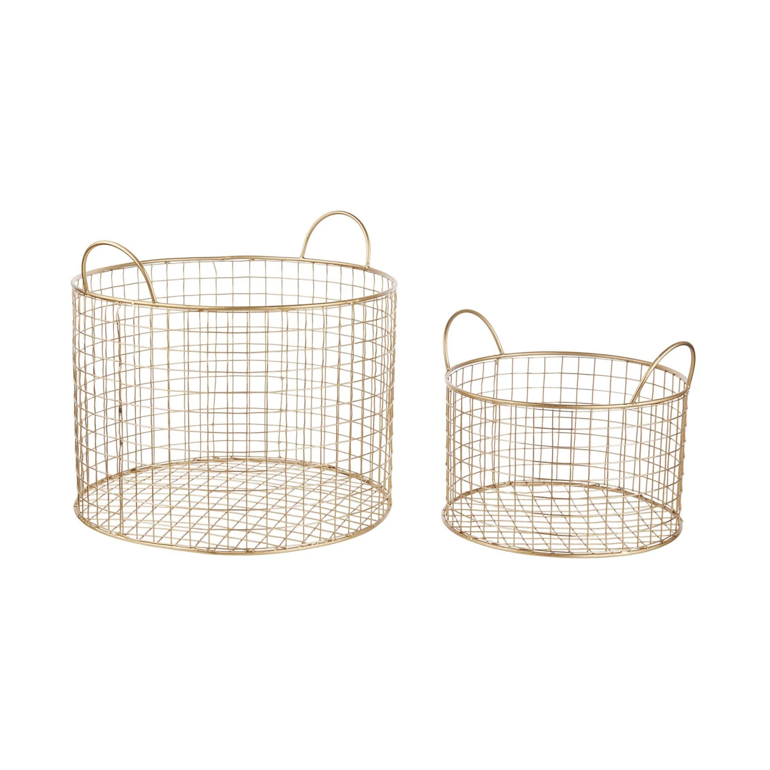 Korb Rund Ø30cm HOOP In Gold 2 Korb Rund Ø30cm HOOP In Gold – Bild 2