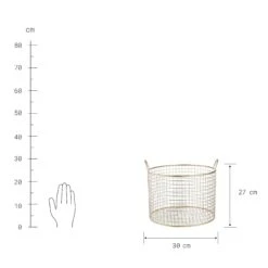 Korb Rund Ø30cm HOOP In Gold 5 Korb Rund Ø30cm HOOP In Gold -Küche Store butlers korb rund o30cm hoop in gold 2